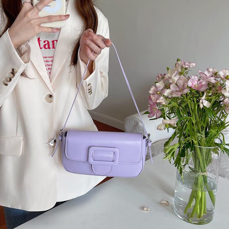 ᴴᴬᴷᵁᴺᴬᴹᴬᵀᴬᵀᴬ｜《泰清新》質感皮革復古波利單肩包/4Color-細節圖6