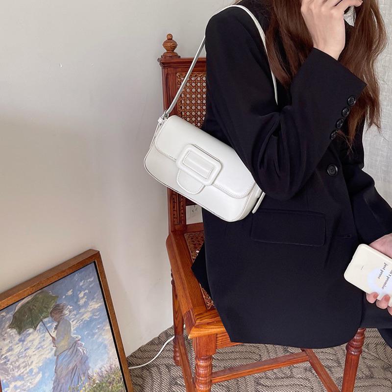 ᴴᴬᴷᵁᴺᴬᴹᴬᵀᴬᵀᴬ｜《泰清新》質感皮革復古波利單肩包/4Color-細節圖7