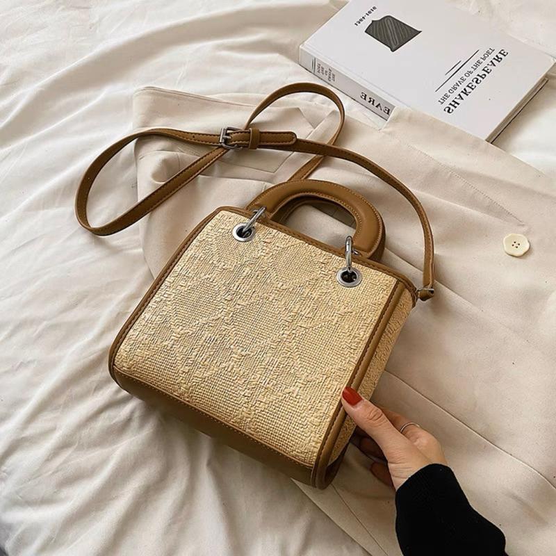 ᴴᴬᴷᵁᴺᴬᴹᴬᵀᴬᵀᴬ｜春夏新款✨質感異材質拼接黛妃包/3color-細節圖3