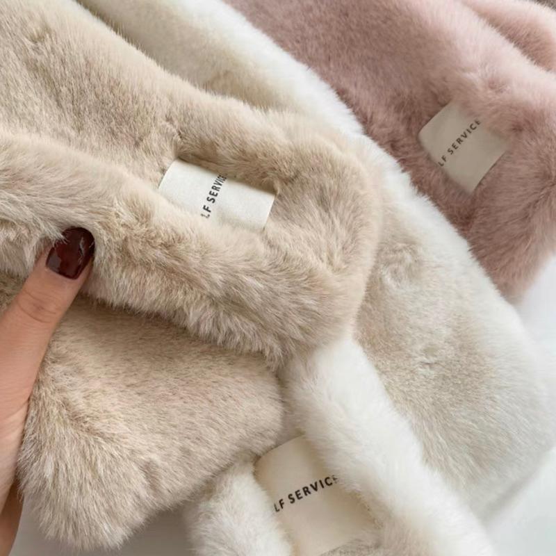 ᴴᴬᴷᵁᴺᴬᴹᴬᵀᴬᵀᴬ｜限量現貨.ᐟ.ᐟ溫暖妳的冬日❄️SEZF SERVICE毛絨絨圍巾-細節圖4