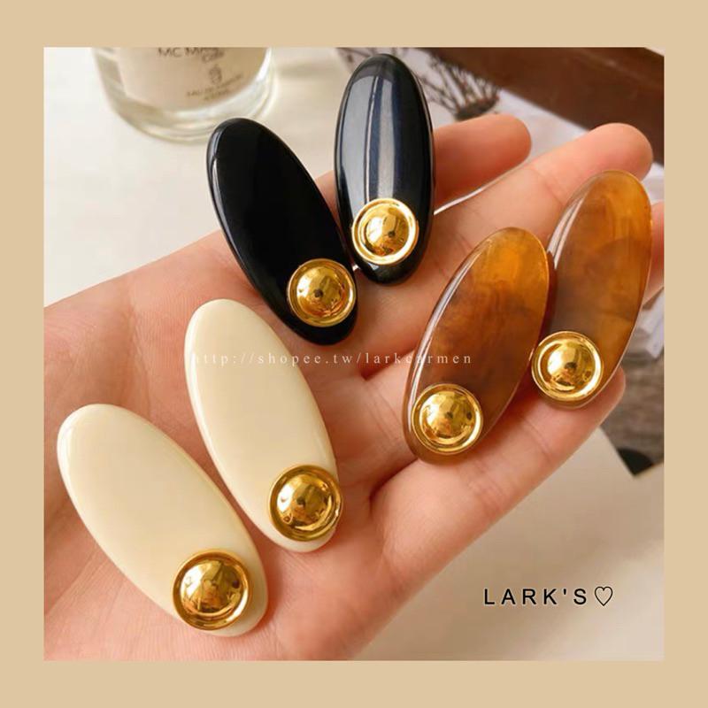 𝗟𝗔𝗥𝗞＇𝗦 ♡ 現貨｜𝑣𝑖𝑛𝑡𝑎𝑔𝑒復古小金豆鴨嘴夾 瀏海夾｜𝟑色-細節圖5