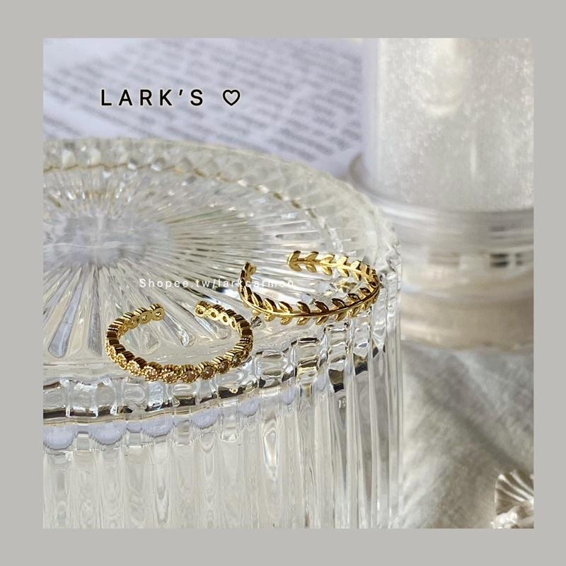 𝗟𝗔𝗥𝗞’𝗦 ♡︎ 現貨｜合金 月桂皇冠 排鑽鋯石 2入 戒指組 開放式戒圍-細節圖4