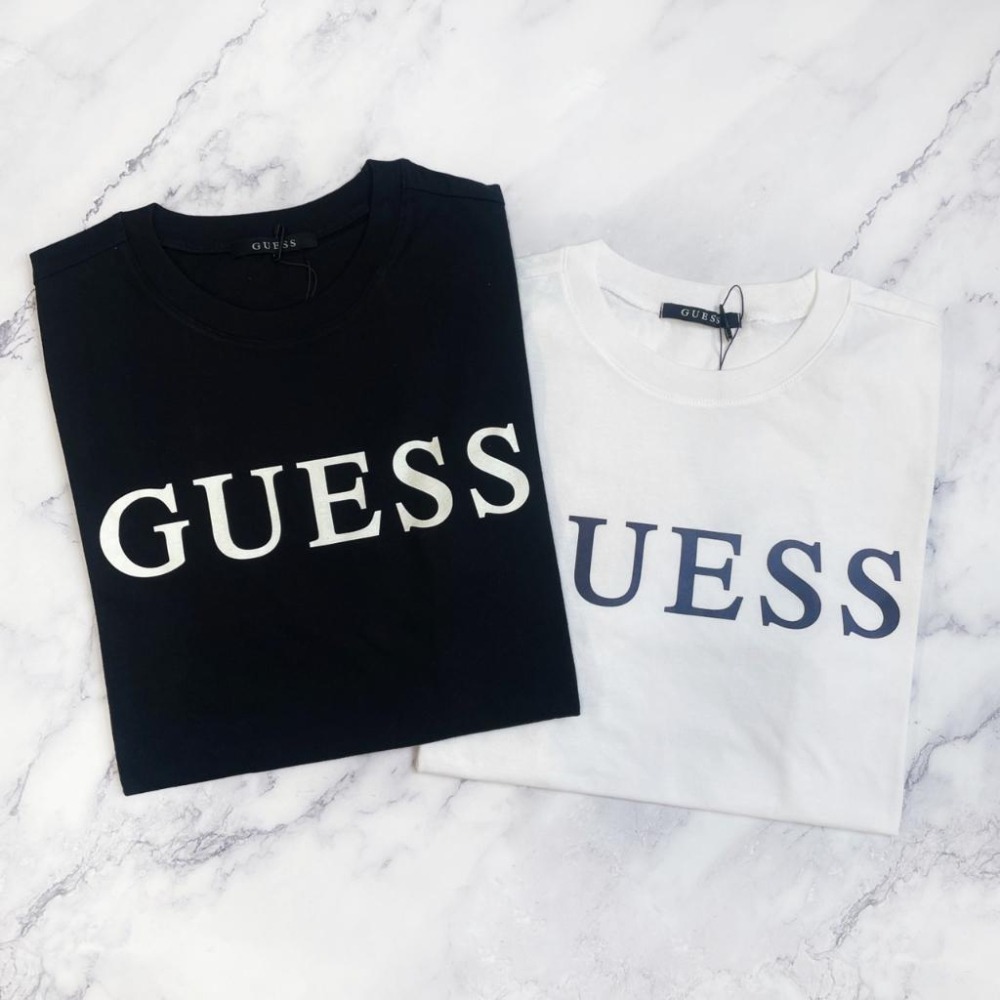 Guess 男生衣著 男生成人 GUESS短T 短T  情侶裝 T恤 經典文字 短袖-細節圖2