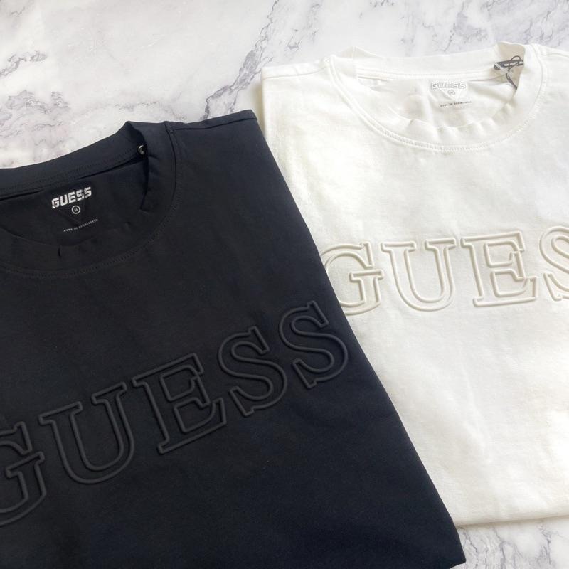 Guess 男生衣著 男生成人 GUESS短T 短T  情侶裝 T恤 經典文字 短袖-細節圖3