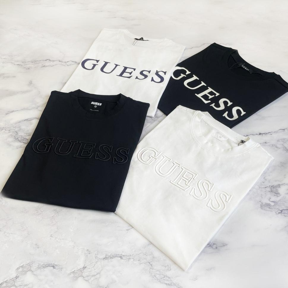 Guess 男生衣著 男生成人 GUESS短T 短T  情侶裝 T恤 經典文字 短袖-細節圖4