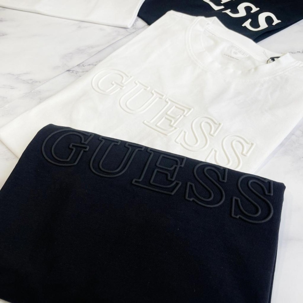 Guess 男生衣著 男生成人 GUESS短T 短T  情侶裝 T恤 經典文字 短袖-細節圖5