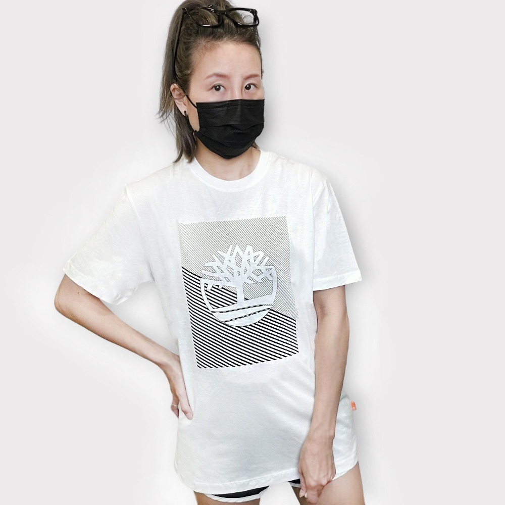 Timberland 基本經典 大樹 logo 短T 大Logo 夏季 休閒上衣 情侶款-細節圖5
