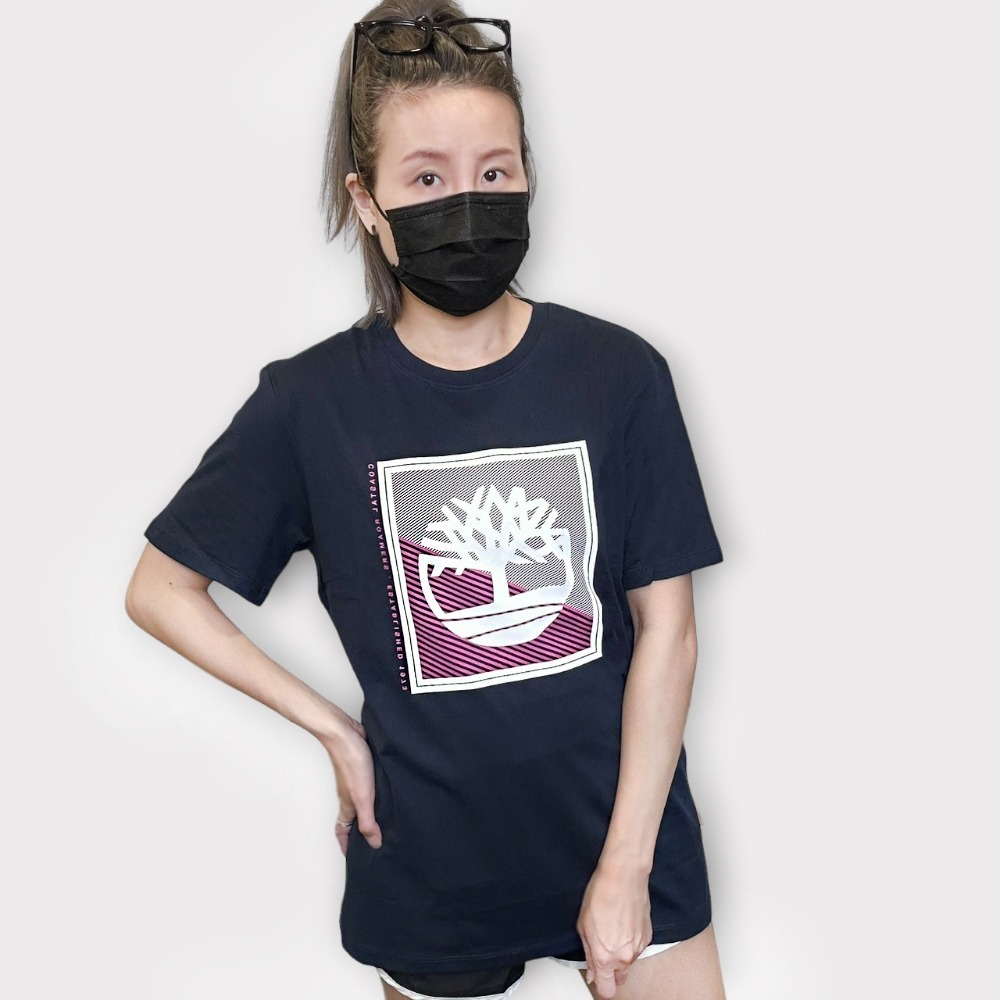 Timberland 基本經典 大樹 logo 短T 大Logo 夏季 休閒上衣 情侶款-細節圖7