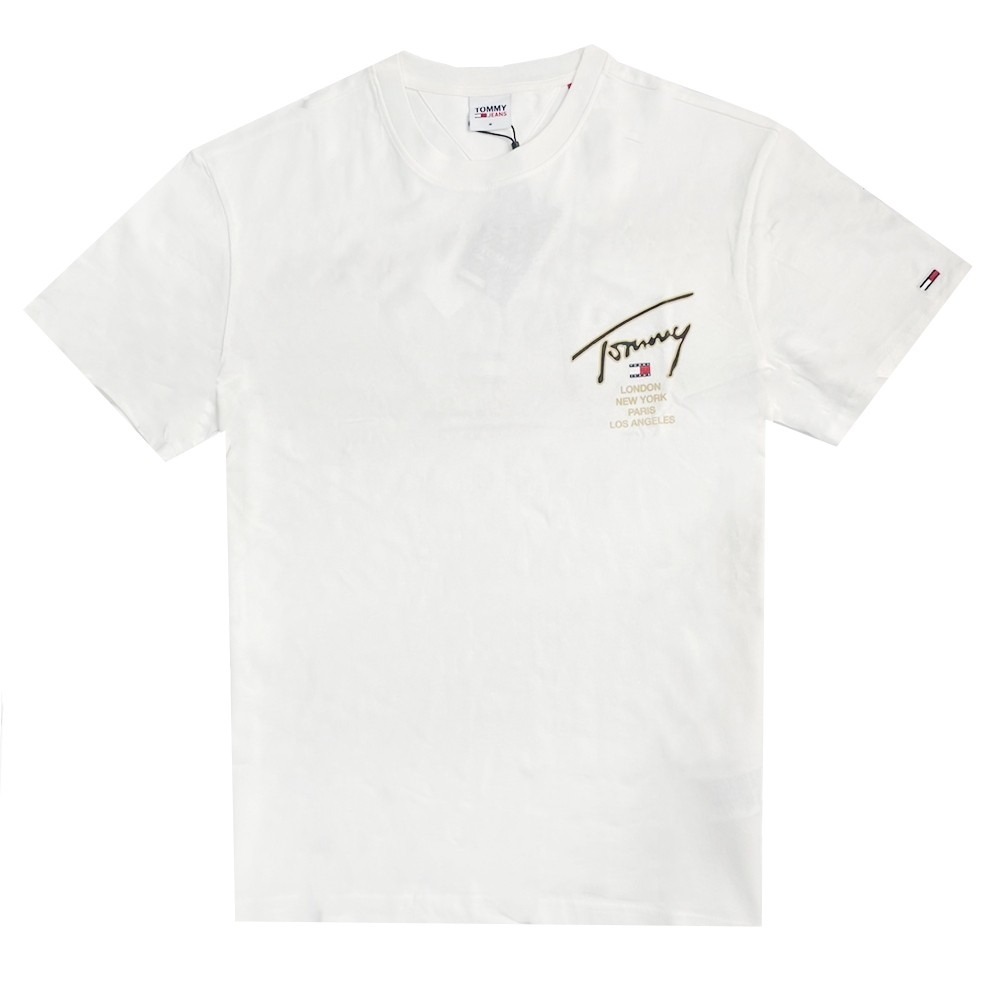 Tommy Hilfiger 湯米 金字 背後大LOGO 城市標語-細節圖2