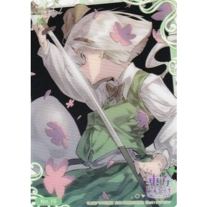 《好動漫》武士道 東方Project 東方妖妖夢 第1彈 收集卡 收藏卡 透明卡 No.01~No.28(全種類)-規格圖1