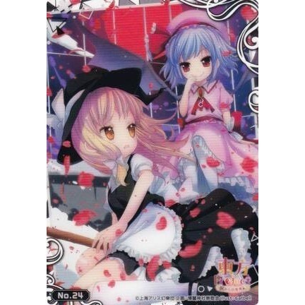 《好動漫》武士道 東方Project 東方紅魔鄉 第1彈 收集卡 收藏卡 透明卡 No.01~No.28(全種類)-規格圖1