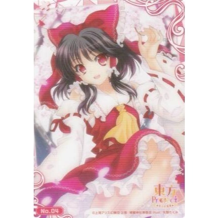 《好動漫》武士道 東方Project 東方紅魔鄉 第1彈 收集卡 收藏卡 透明卡 No.01~No.28(全種類)-規格圖1