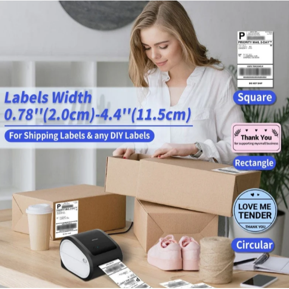 【新品預購】Phomemo D520-BT 手機 藍芽 熱敏 事務機 標籤打印機 標籤機 辦公 學校 物流單快遞印表機-細節圖5