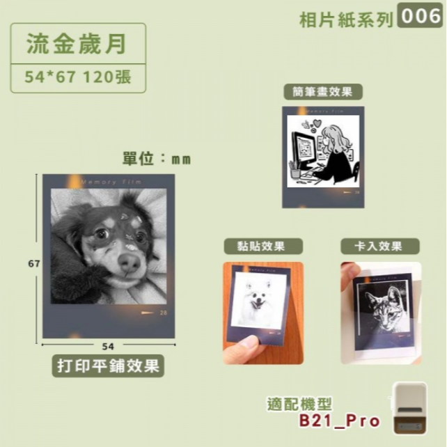 【B21Pro 精臣標籤機專用】❤相片紙系列❤ 全系列相片紙-規格圖8