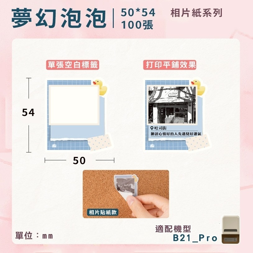 【B21Pro 精臣標籤機專用】❤相片紙系列❤ 全系列相片紙-規格圖8