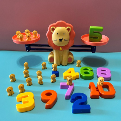 &lt;出清品&gt;數字天秤 天平 教學玩具 益智 獅子 大款 熱賣 團購推薦