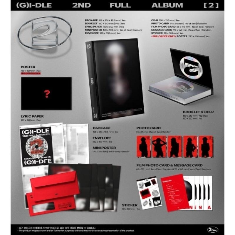 [現貨]✨ (G)I-DLE 正規二輯❄️《 2 》♣️ 全新未拆PB一般版專輯✨i-dle gidle idle 舒華-細節圖3