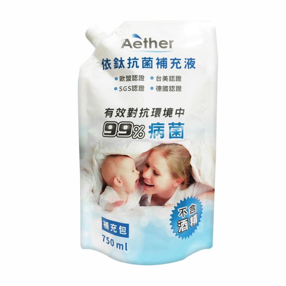 Aether 依鈦抗菌噴霧劑補充包 750ml/包 (白因子 病毒崩 次綠康 次氯酸) 專品藥局【2014813】-細節圖2