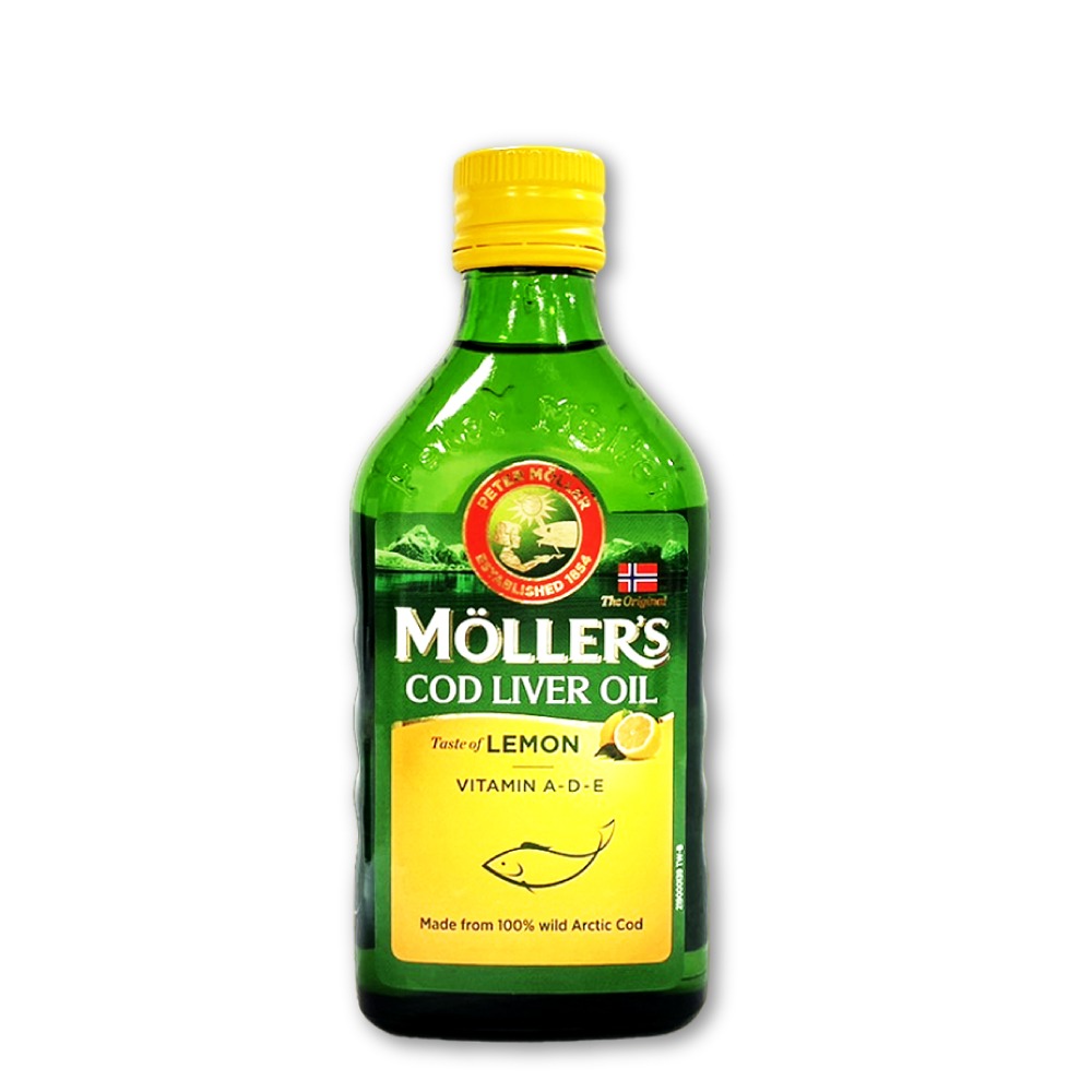 Mollers 睦樂 北極鱈魚肝油(檸檬風味) 250ml/瓶 專品藥局【2027857】-細節圖2