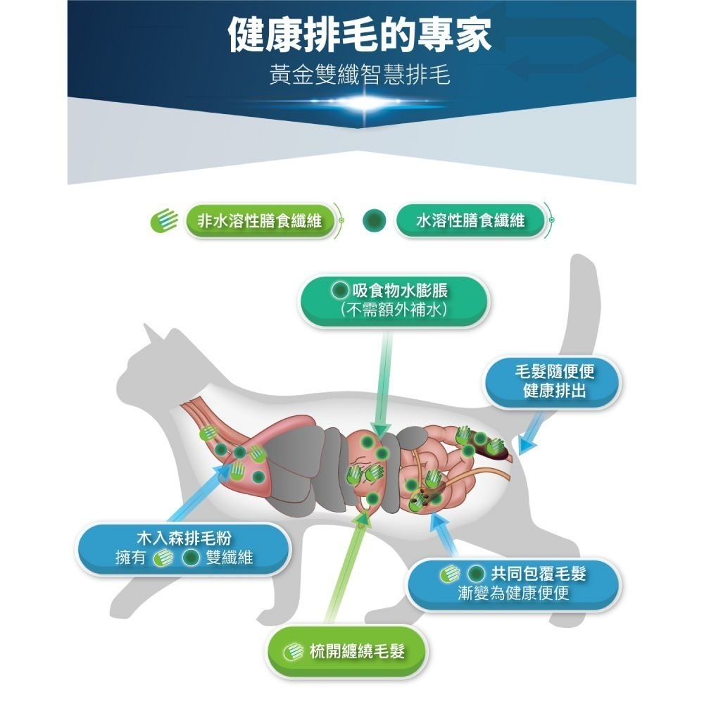 木入森 貓咪排毛粉 30包/盒 貓草 鮮蝦 起司口味任選 (科學排毛 專利纖維 酵素排毛) 專品藥局-細節圖7