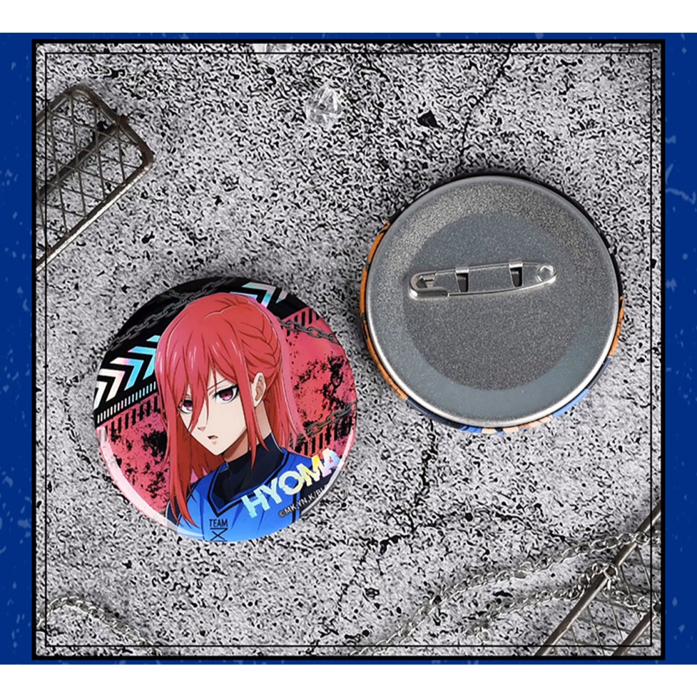 白阿尼動漫｜正版授權｜藍色監獄 素面鐳射立繪徽章｜藍色監獄徽章 千切豹馬鐳射徽章 千切徽章 千切胸章 千切豹馬周邊-細節圖3