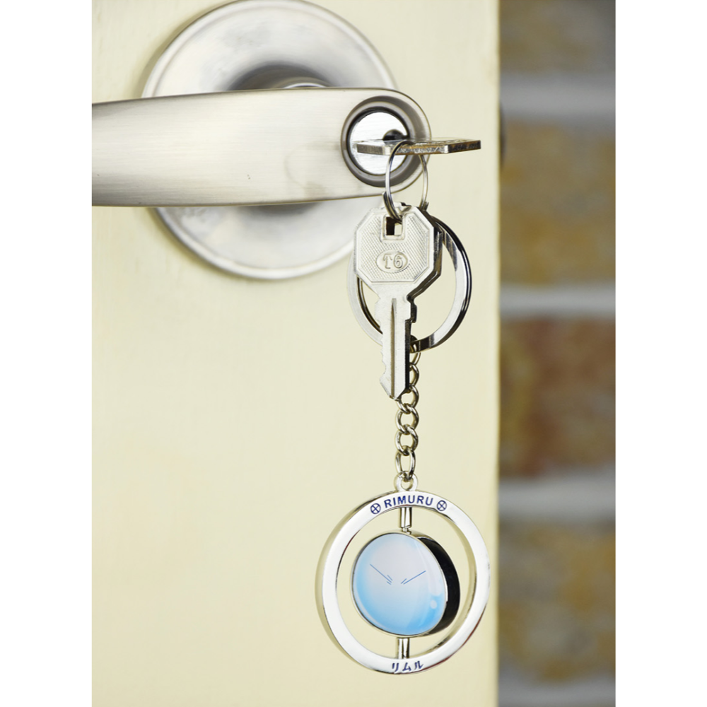 白阿尼動漫｜木棉花｜轉生史萊姆 造型旋轉鑰匙圈｜轉生史萊姆 史萊姆鑰匙圈 史萊姆吊飾 史萊姆金屬鑰匙圈 史萊姆周邊-細節圖4