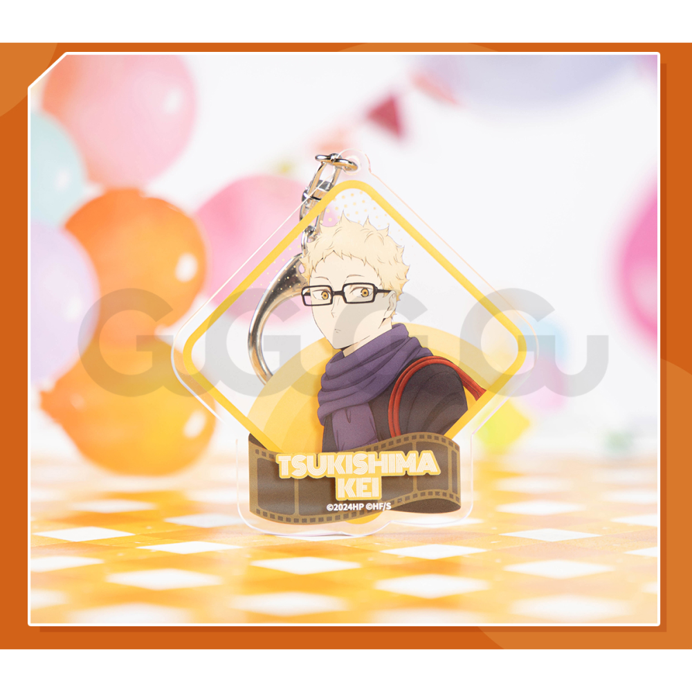 白阿尼現貨｜正版授權｜排球少年垃圾場決戰 看電影系列鑰匙圈｜排球少年鑰匙圈 月島螢鑰匙圈 月島螢鑰匙圈 電影院 月島螢-細節圖2