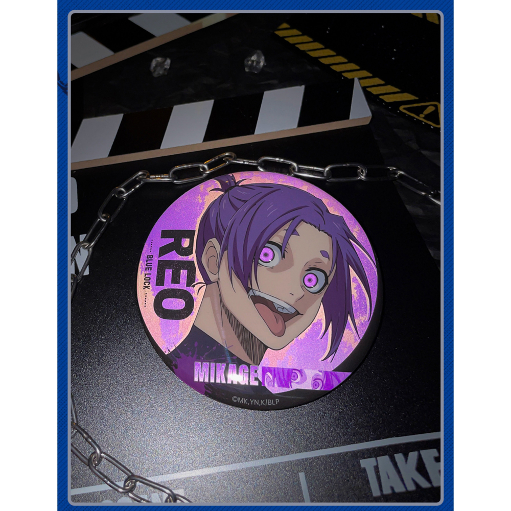 白阿尼現貨｜正版授權｜藍色監獄 反光徽章｜75 mm｜藍色監獄大徽章 潔世一徽章 蜂樂徽章 千切吧唧 凪徽章 玲王徽章-細節圖4