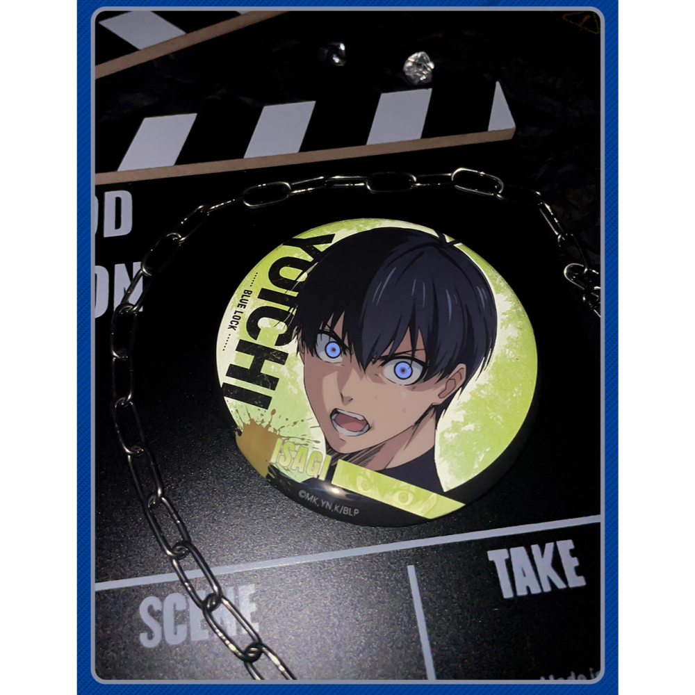 白阿尼現貨｜正版授權｜藍色監獄 反光徽章｜75 mm｜藍色監獄大徽章 潔世一徽章 蜂樂徽章 千切吧唧 凪徽章 玲王徽章-細節圖5