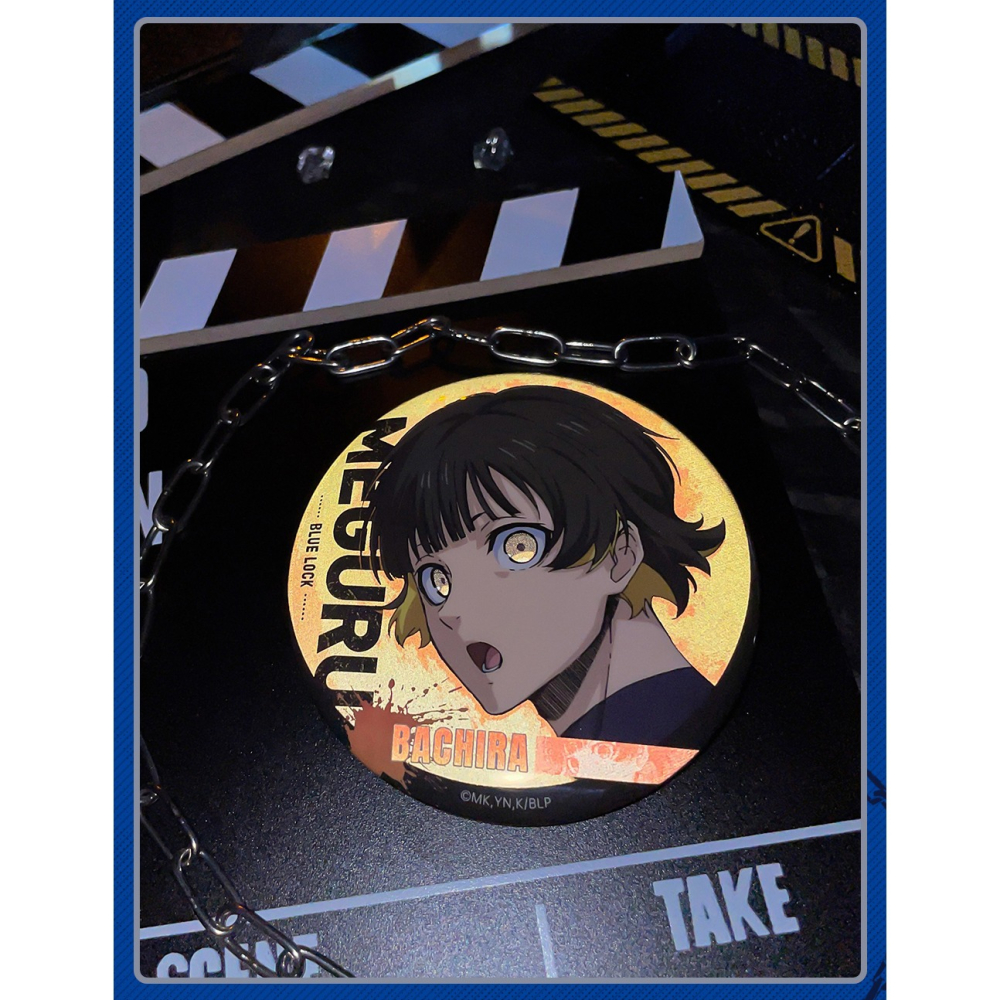 白阿尼現貨｜正版授權｜藍色監獄 反光徽章｜75 mm｜藍色監獄大徽章 潔世一徽章 蜂樂徽章 千切吧唧 凪徽章 玲王徽章-細節圖6