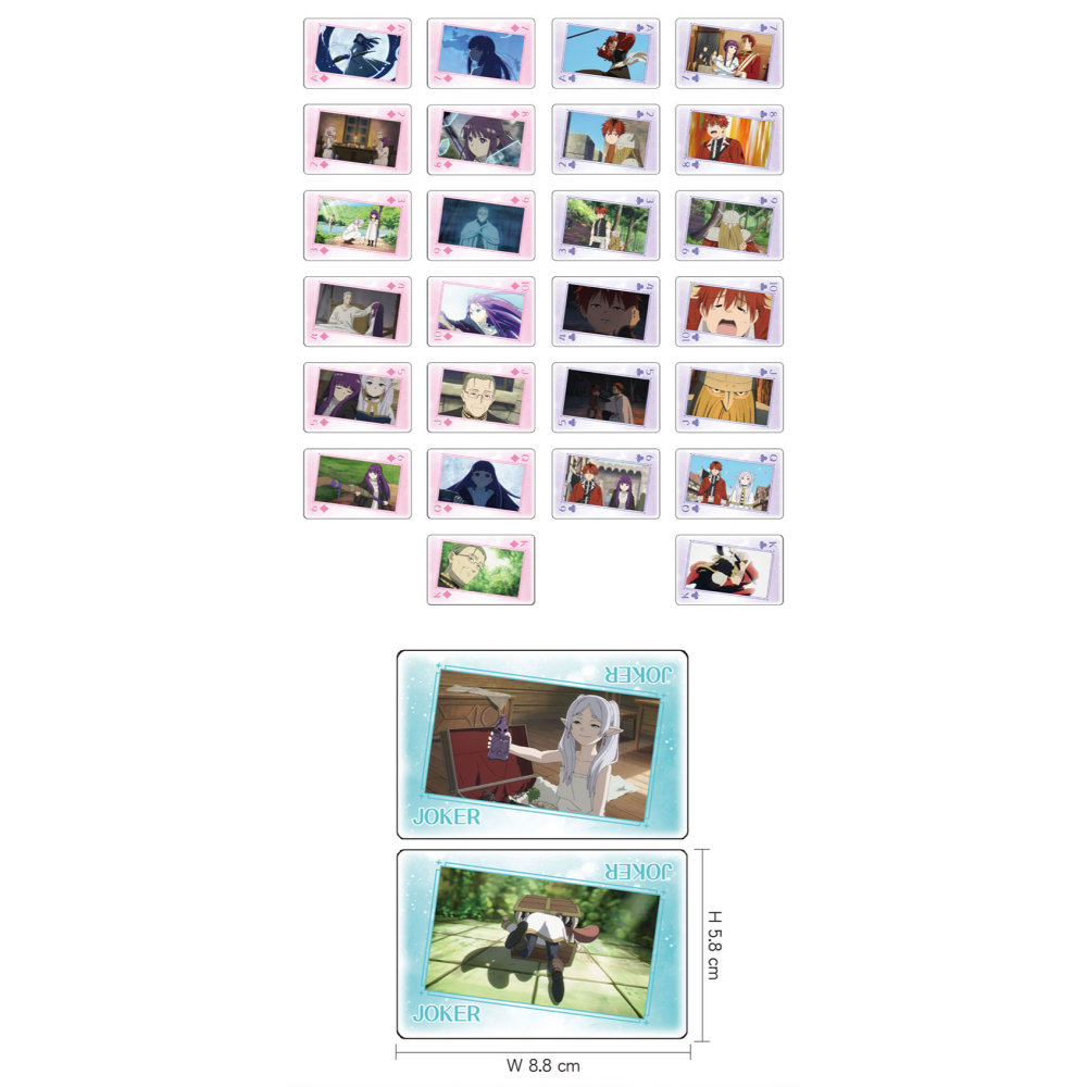 白阿尼現貨｜木棉花｜葬送的芙莉蓮 撲克牌 ｜芙莉蓮撲克牌 芙莉蓮卡牌 欣梅爾 費倫 修塔爾克 海塔 艾冉 芙莉蓮周邊-細節圖3