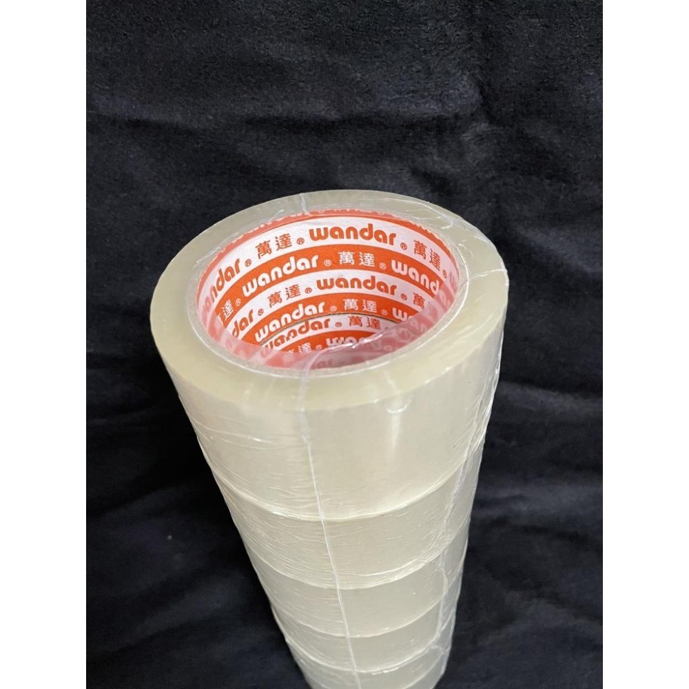 萬達牌膠帶 48mm 80Y 厚款 透明膠帶 封箱膠帶 透明膠帶 OPP透明包裝膠帶 封箱 膠帶 網拍包材 包材 封箱-細節圖2