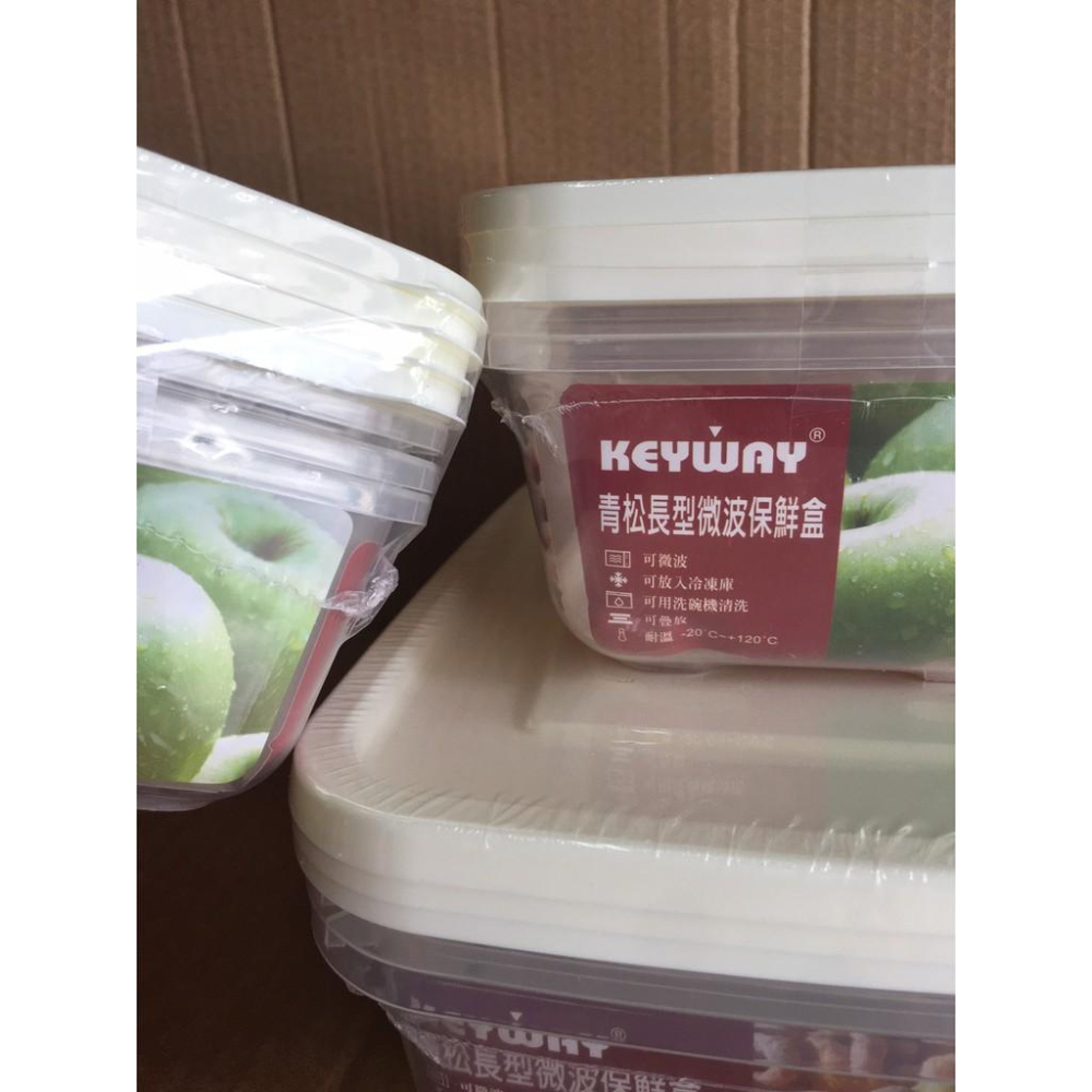 KEYWAY 聯府 青松長型微波保鮮盒 長形微波保鮮盒 保鮮盒收納 密封盒 密封罐 保鮮盒 冷藏盒 微波保鮮盒-細節圖2