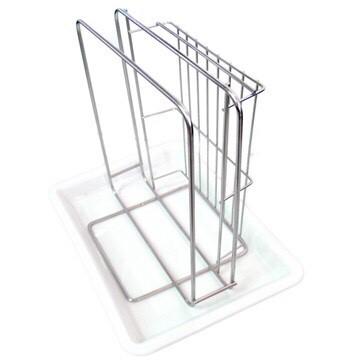 御膳坊 304不鏽鋼刀板架組 附滴水盤 不鏽鋼刀架 砧板架 正304 瀝水收納架 砧板架 收納架 刀板架 菜板架-細節圖4