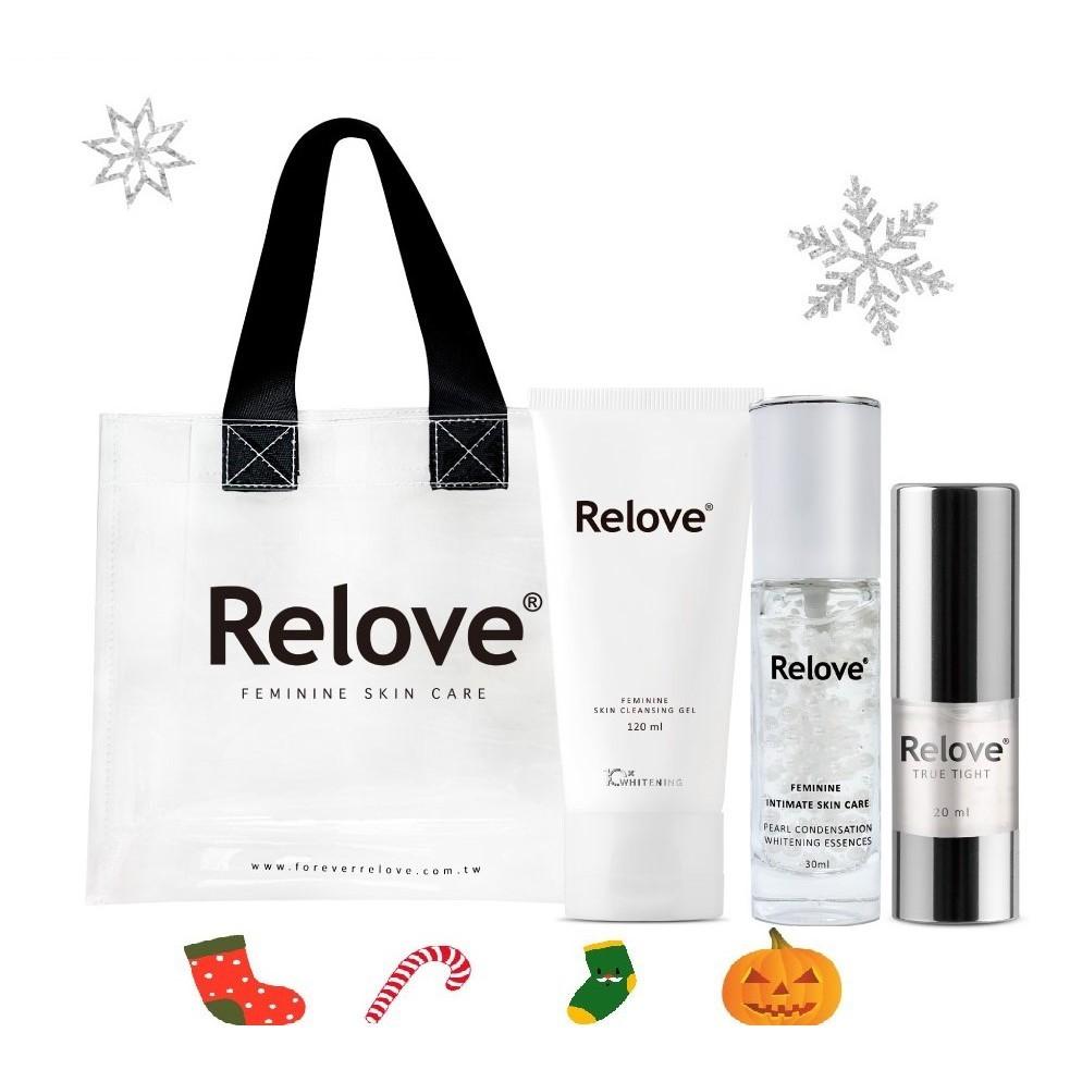 Relove 禮盒 保養極上組&傳明酸淨白潔淨凝露120ml 白桃私密賦活晶球凝露 30ml + 緊依偎20ml/6ml-細節圖2