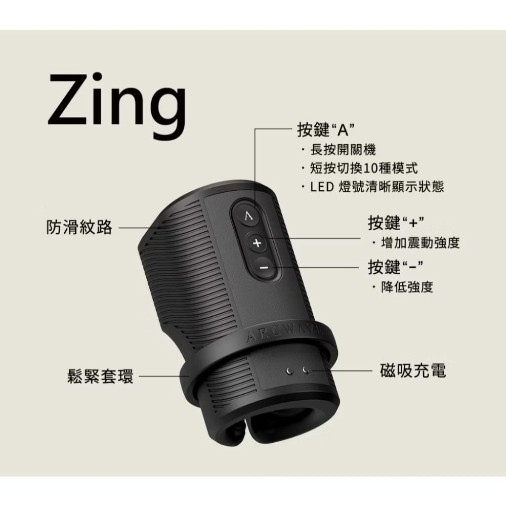 德國 ARCWAVE｜Zing勁｜開合握感 自慰器 按摩器 保固 2 年-細節圖8