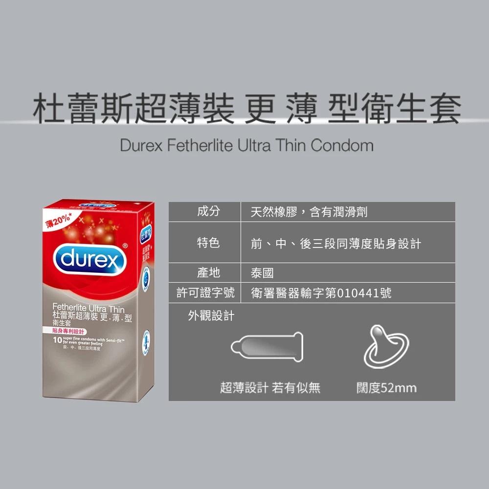 Durex｜杜蕾斯*全系列｜保險套｜超薄｜螺紋｜更薄｜凸點｜飆風碼｜輕薄幻隱｜超潤滑-細節圖6