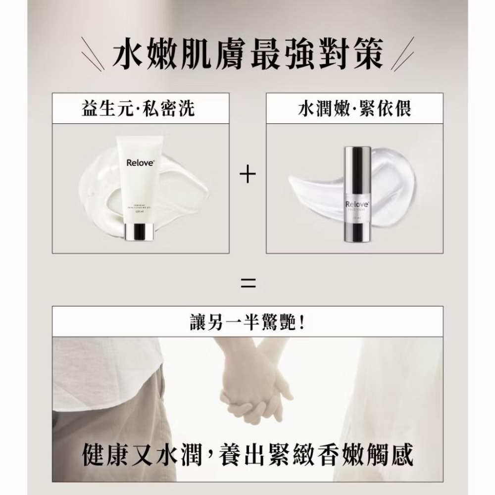 Relove緊依偎EX  緊依偎 女性私密護理凝膠 私密凝膠 私密保養 護理凝膠 私密洗 私密清潔 氨基酸 傳明酸-細節圖4