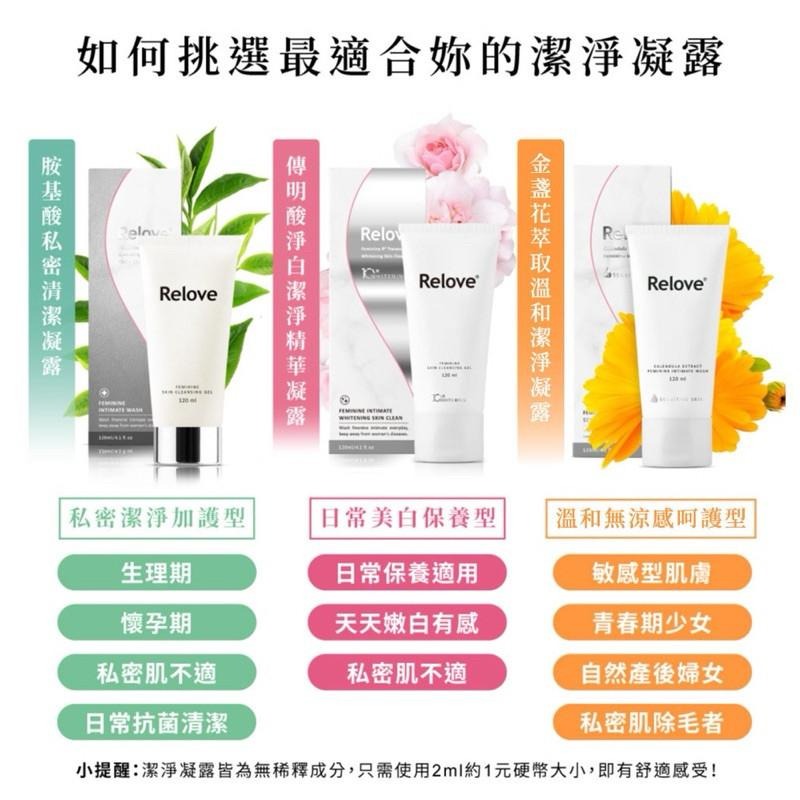 Relove 現貨 私密潔淨凝露｜益生元彈嫩｜潔淨油 女性私密 胺基酸 金盞花 菸鹼醯胺 清潔凝露 私密處清潔 淨白-細節圖2