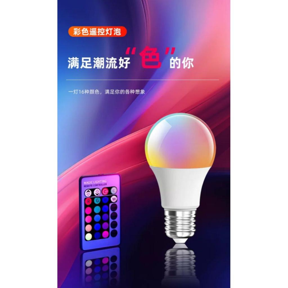 15W RGB16色氣氛燈A70 110V遥控器-細節圖3