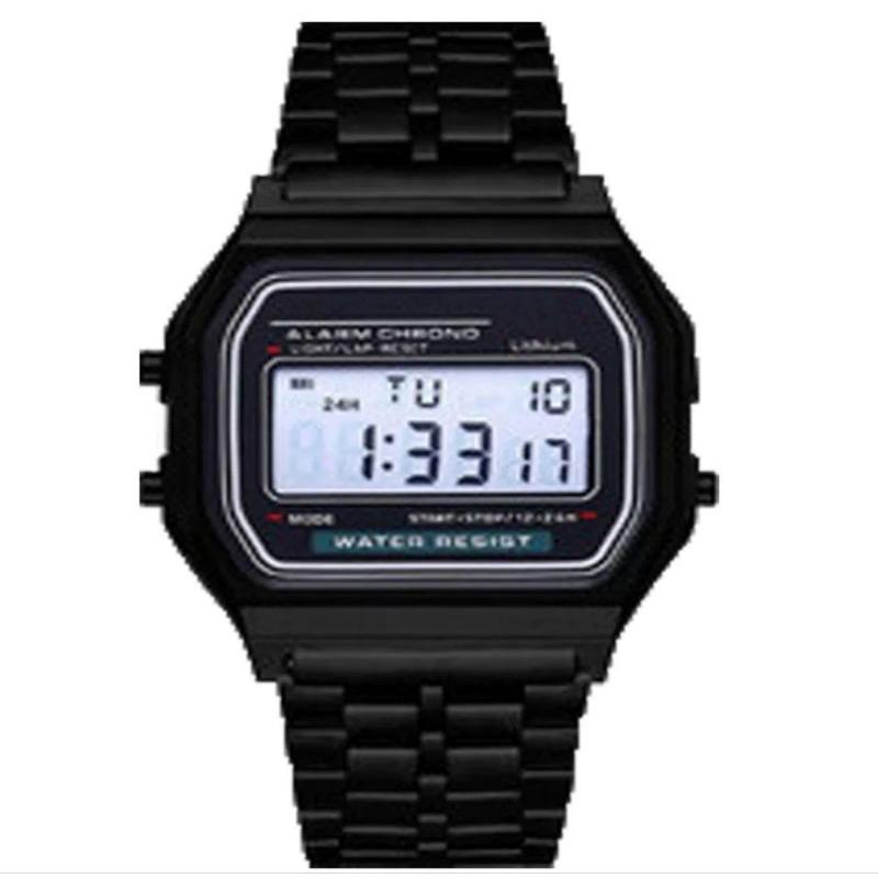 電子手錶、鋼帶、原宿風、多功能手錶、塑膠表帶-細節圖3