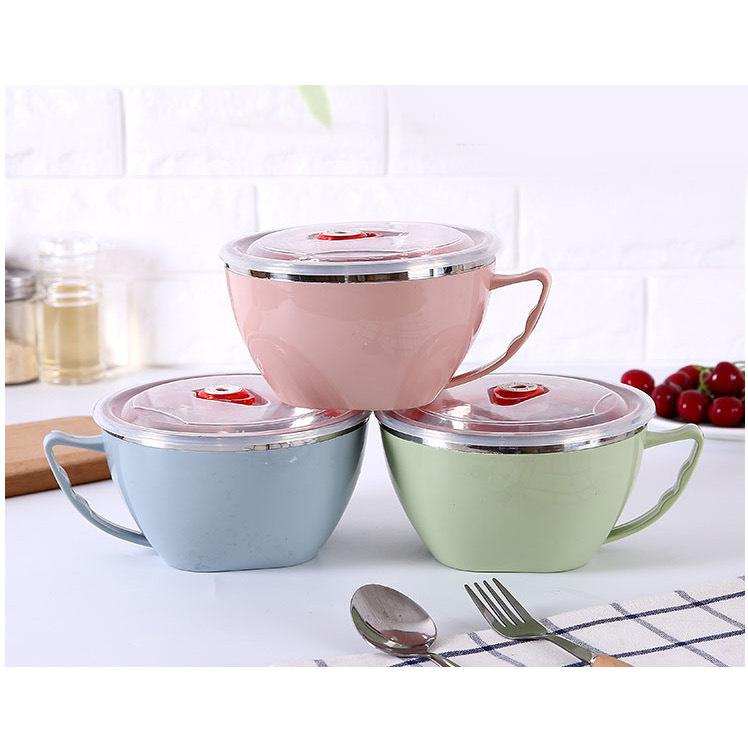 TINGMI小舖 學生泡麵碗 飯碗 帶把手 單個-細節圖2