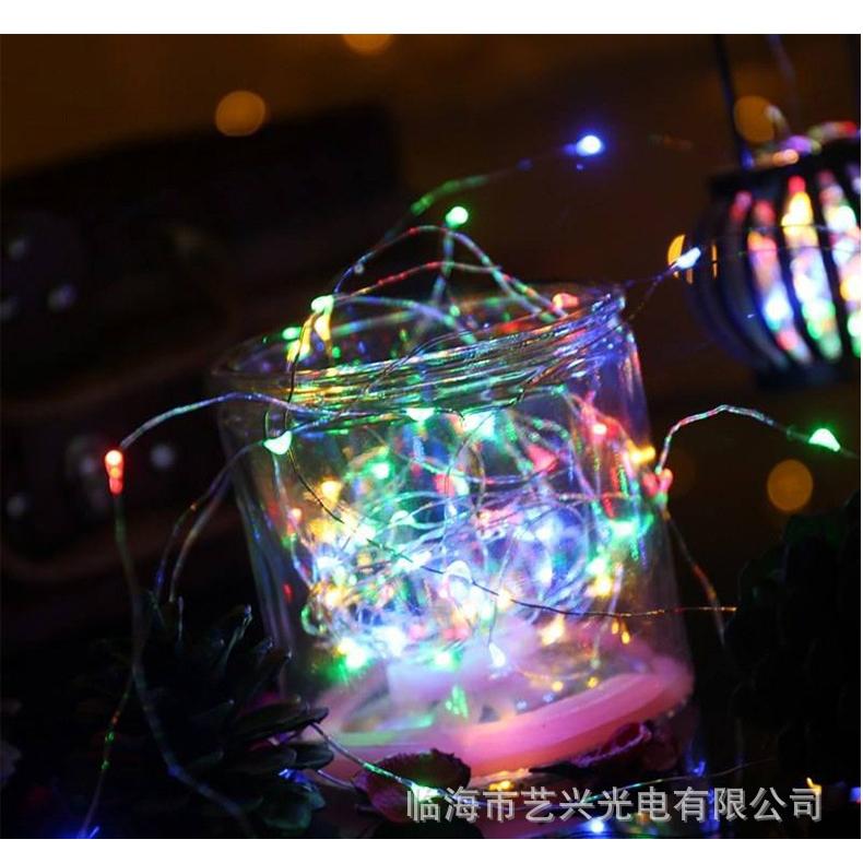 TINGMI小舖 LED燈串 鮮花裝飾燈條 禮盒裝飾燈 氣氛燈條 室內銅線燈 快閃 慢閃 長亮 関  附電池-細節圖3