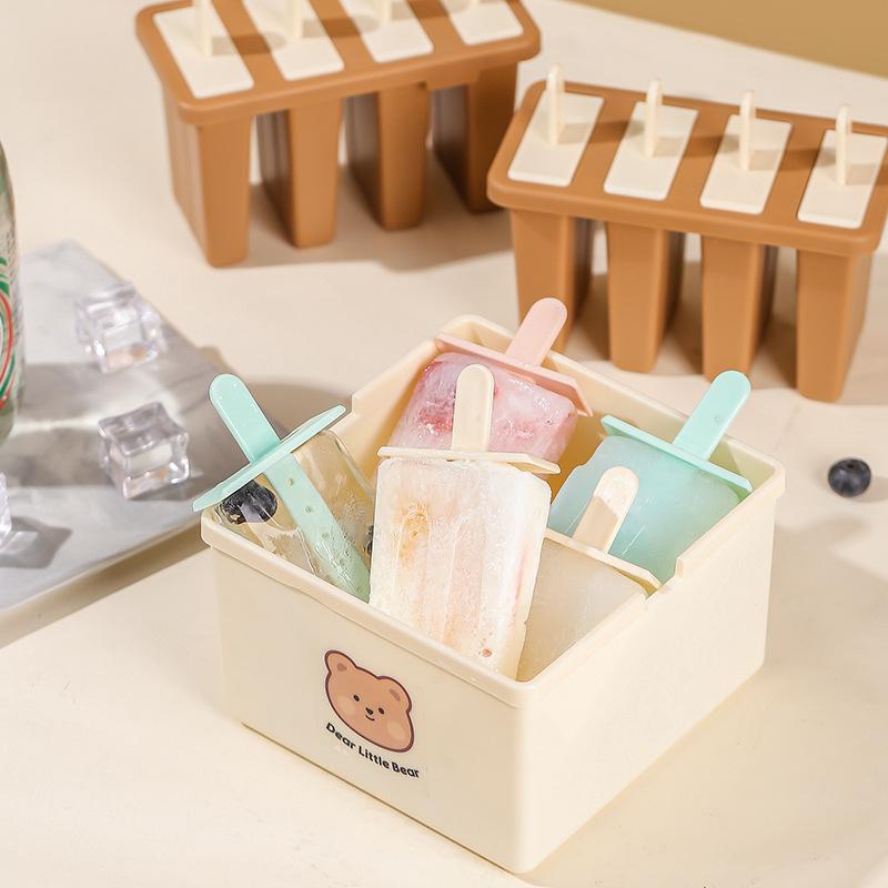 TINGMI小舖 台灣現貨  冰棒模具食品級帶蓋家用做冰棒凍冰塊盒的磨俱自製冰棒神器-細節圖2