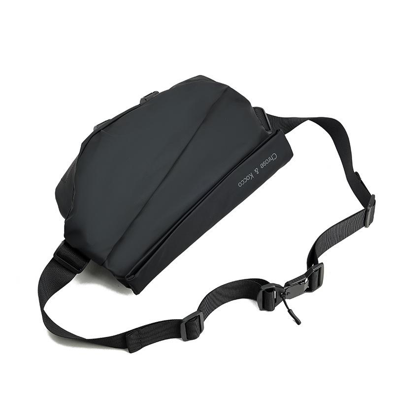 TINGMI小舖 台灣現貨 時尚機車騎乘斜背包大容量旅行潮包單肩包-細節圖2