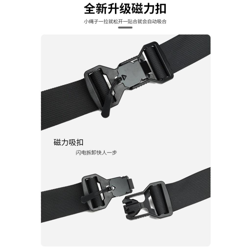 TINGMI小舖 台灣現貨 時尚機車騎乘斜背包大容量旅行潮包單肩包-細節圖3