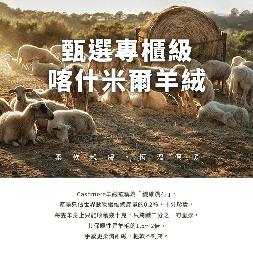 2024冬季新款 專櫃級 【100%喀什米爾Cashmere】針織羊絨脖圍 羊絨圍巾 不刺膚 輕暖細緻 隨身禦寒-細節圖8