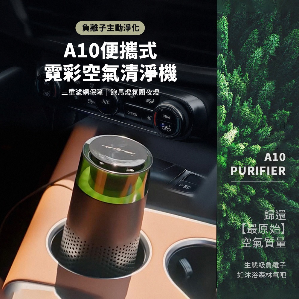 2024最新款 台灣現貨 負離子空氣清淨機 RGB炫彩 工業級濾網 除臭 甲醛 PM2.5 菸味 粉塵 車用 家用-細節圖2
