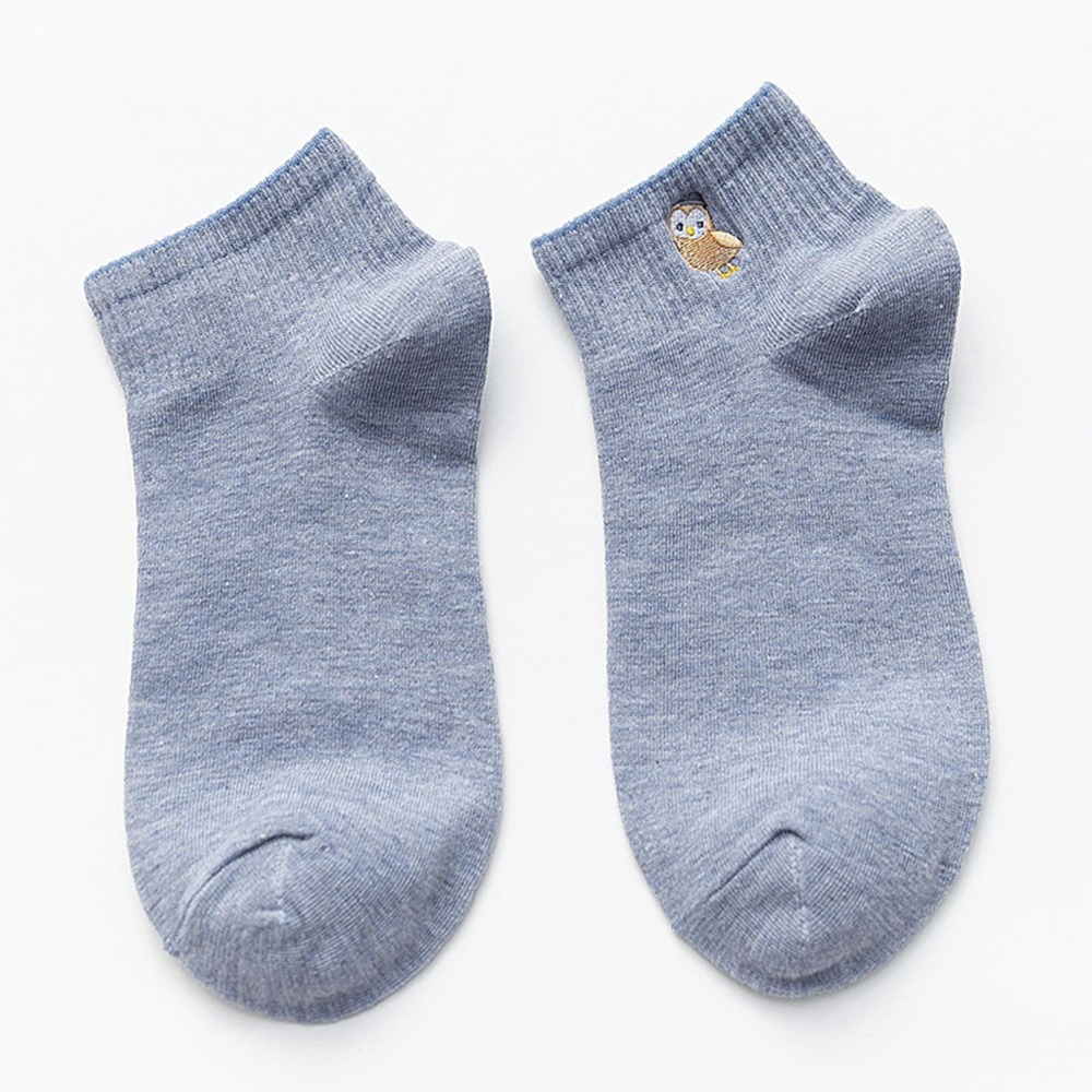 台灣現貨【韓版刺繡船襪｜短襪】動物刺繡襪 女生襪子 舒適短襪 個性短襪 女襪子 衛生獨立包裝 多款任選-規格圖9