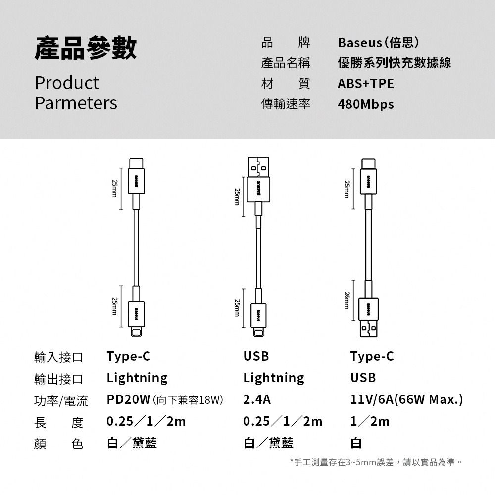 倍思航空 系列充電線 2.4A快充線 傳輸線 i15 USB to lightning 適用各款手機-細節圖7